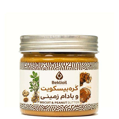 کره بادام زمینی و بیسکوییت بکلی وزن 300 گرم
