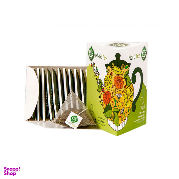 دمنوش نعنا و لیمو ارگانیک نافه بسته ۱۵ عددی