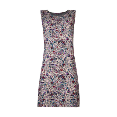 پیراهن زنانه افراتین مدل رعنا ترمه رنگ کرم