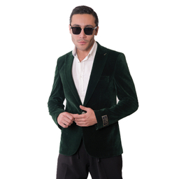 کت تک مردانه مدل مخمل رنگ سبز