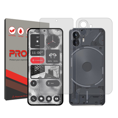 محافظ صفحه نمایش شفاف پرومیت مدل Resistant مناسب گوشی موبایل ناتینگ فون 2 به همراه محافظ پشت گوشی