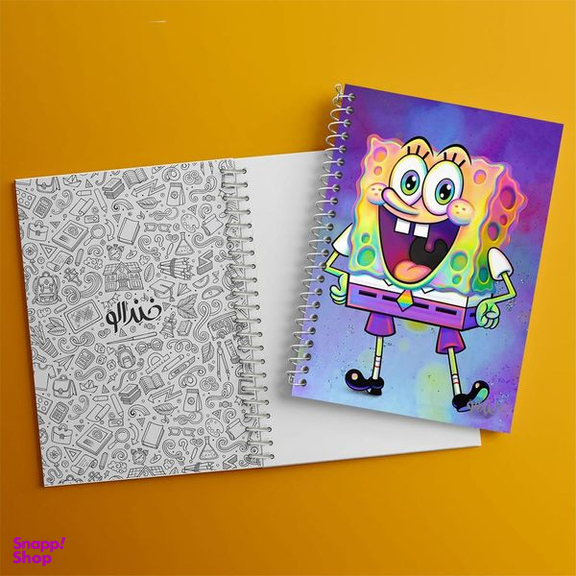 دفتر مشق 50 برگ خندالو مدل باب اسفنجی کد 24706