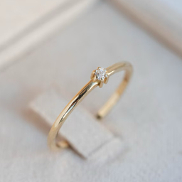 انگشتر طلا 18 عیار زنانه وی وی گلد گالری مدل هلیا 2627 سایز 54