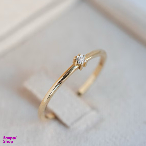 انگشتر طلا 18 عیار زنانه وی وی گلد گالری مدل هلیا 2627 سایز 54