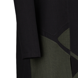 مانتو زنانه السانا مدل آرنوشا کد 216553 رنگ مشکی زیتونی