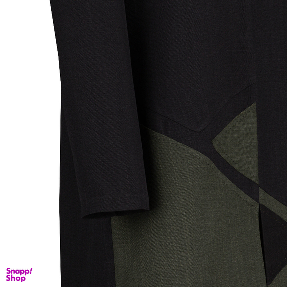 مانتو زنانه السانا مدل آرنوشا کد 216553 رنگ مشکی زیتونی