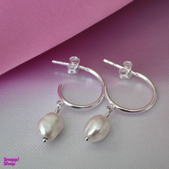 گوشواره نقره زنانه گیرا مدل Pearl کد G681