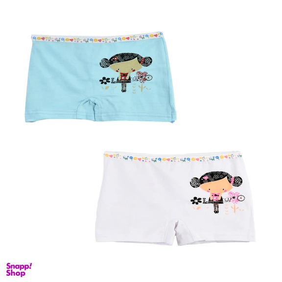 شورت دخترانه پادار عروسکی کد 55 مجموعه 2 عددی