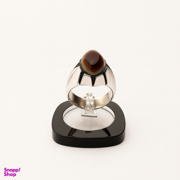 انگشتر نقره مردانه کد HOSS015