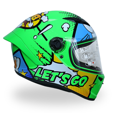 کلاه کاسکت راپیدو 982مدل let’s go رنگ سبز