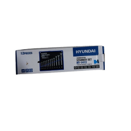 آچار یک سر تخت و یک سر رینگ هیوندای مدل HT-1412 مجموعه 8 عددی