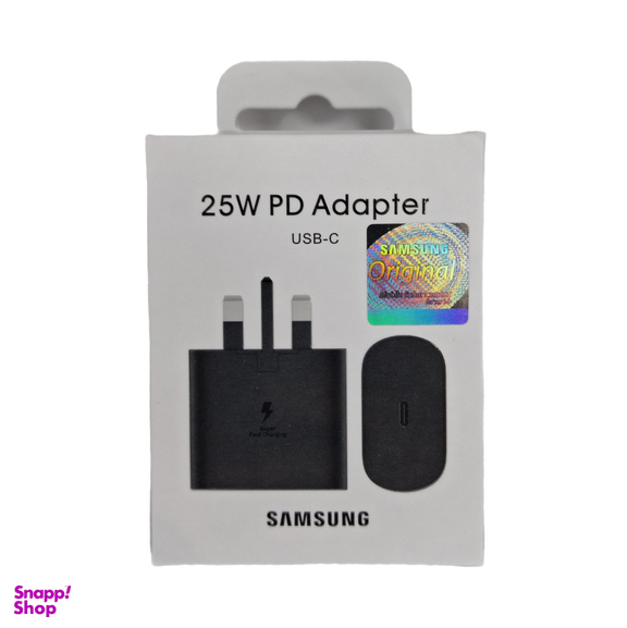شارژر دیواری سامسونگ مدل 25W PD سریال R37R32A1E69DK3 به همراه کابل Type-C