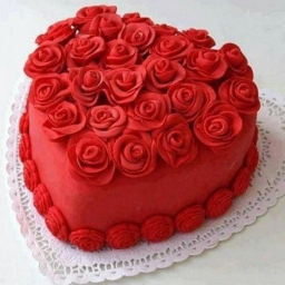 قالب کیک به گز مدل قلب مجموعه 5 عددی
