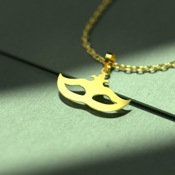 گردنبند طلا 18 عیار زنانه مدوپد مدل نقاب کد G3-1-1007