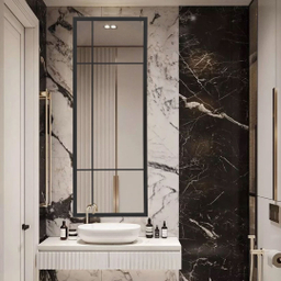 آینه سرویس بهداشتی الف مدل کلاسیک