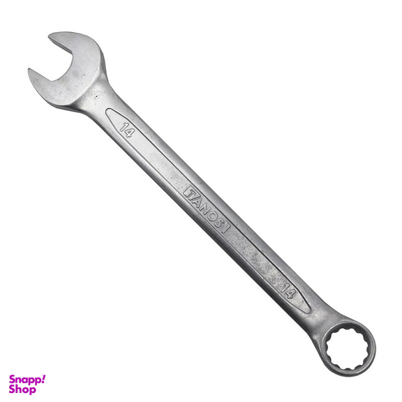آچار یکسر تخت و یکسر رینگی تانوس مدل SMT-TANOS-14MM-TAKHT-RING سایز 14 میلی متر