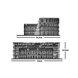 لگو طرح کولیسیوم بنای تاریخی روم باستان کد 22002