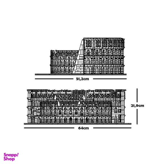 لگو طرح کولیسیوم بنای تاریخی روم باستان کد 22002