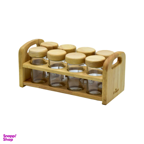 ست جای ادویه یونیک مدل تخت کد 6123 مجموعه 8 عددی