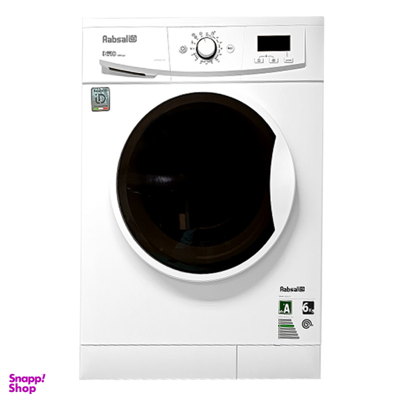 ماشین لباسشویی اتوماتیک آبسال مدل WRE6410-W ظرفیت 6 کیلوگرم