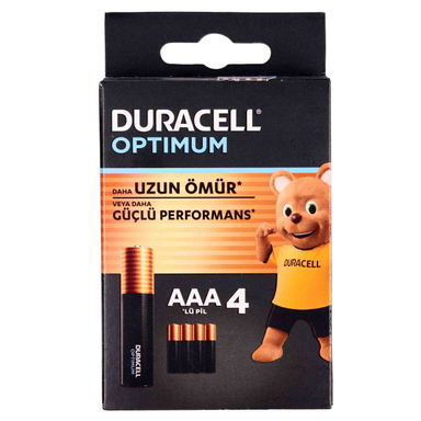 باتری نیم قلمی دوراسل مدل اوپتیموم بسته 4 عددی