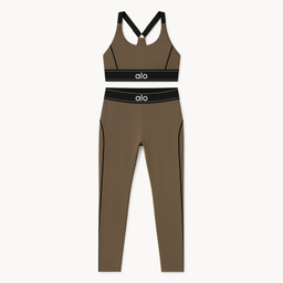 ست تاپ و لگینگ ورزشی زنانه مدل ملورین کد M5217 رنگ خاکی