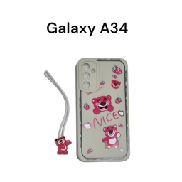 کاور موبایل کینگ پاور مدل Bear مناسب سامسونگ Galaxy A34 به همراه آویز