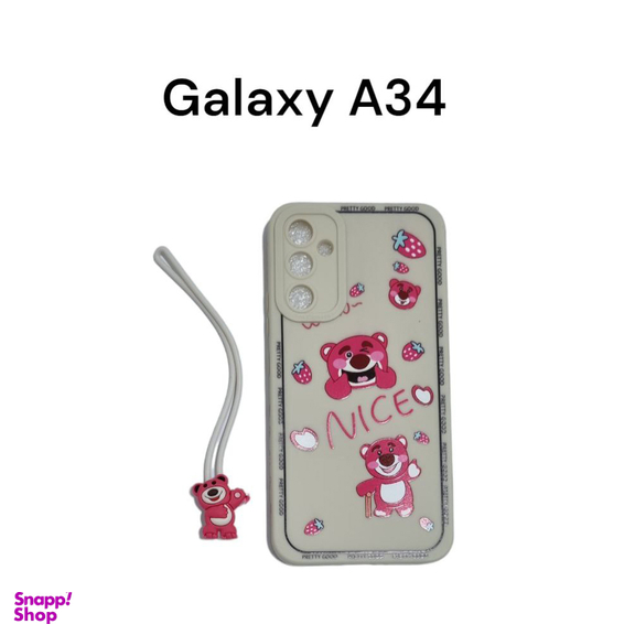 کاور موبایل کینگ پاور مدل Bear مناسب سامسونگ Galaxy A34 به همراه آویز
