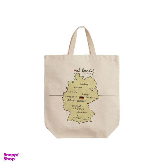 ساک خرید ترمه طراحان ایده مدل نقشه آلمان کد strm0663 - S