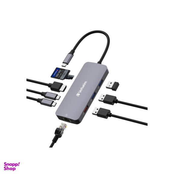 هاب Type-C چند پورت ورباتیم مدل CMH-09