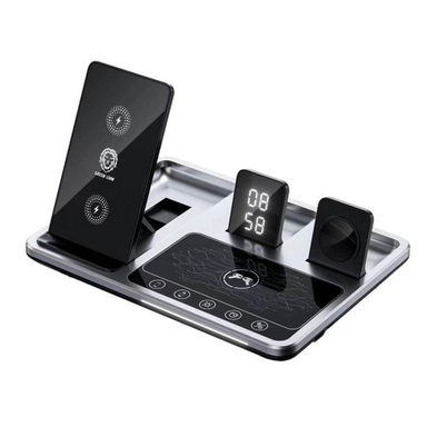 استند شارژر 4 کاره گرین مدل Green Lion 4 in 1 Wireless Charging Station 15W