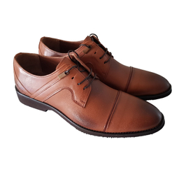 کفش رسمی مردانه کد 702 رنگ عسلی