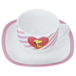 سرویس غذا خوری 5 پارچه کودک چینی زرین ایران سری کواترو مدل اسنوپی درجه عالی