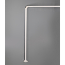 میله پرده حمام پیسو مدل U-AL سایز 90x90 سانتی متر