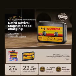 پاوربانک ریمکس مدل Tape Fast Charge 22.5W ظرفیت 10000 میلی آمپر ساعت