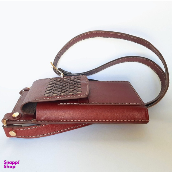 کیف کراس بادی چرم دست دوز مدل آریلا