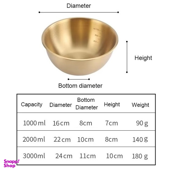 کاسه استیل مدل پاستا مجموعه 3 عددی