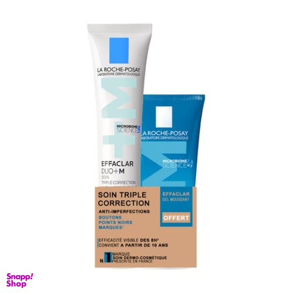پک کرم ضد جوش و لک به همراه ژل شستشو لاروش پوزای مدل Effaclar مجموعه 2 عددی