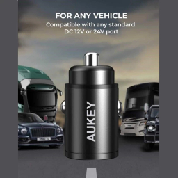 شارژر فندکی 30 وات آکی مدل Aukey CC-A3