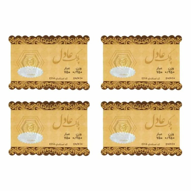 سکه طلا گرمی داریم مدل عادل وزن 1 گرم - 4 عدد سکه 0.25 گرمی