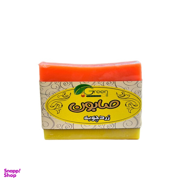 صابون گرین اویل مدل زردچوبه وزن 100 گرم
