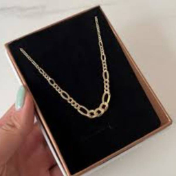گردنبند طلا 18 عیار زنانه اپال گلد مدل زنجیر فیگارو کونیک کد sh0271