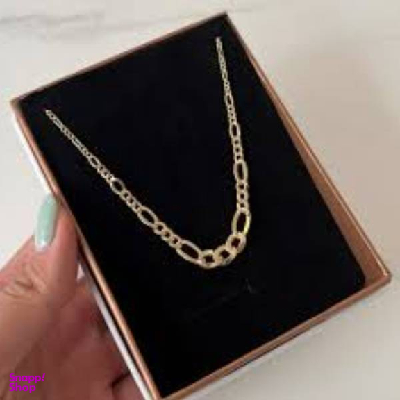 گردنبند طلا 18 عیار زنانه اپال گلد مدل زنجیر فیگارو کونیک کد sh0271