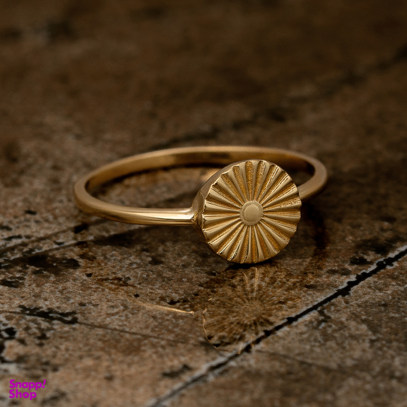 انگشتر طلا 18 عیار زنانه جواهری سون کد 4635