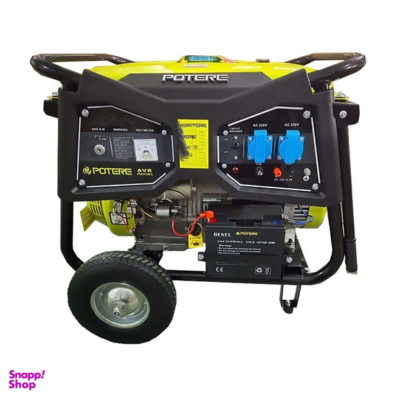 موتور برق 9 کیلو وات پوتر مدل PT18000VES استارتی به همراه چرخ و دسته