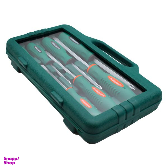 پیچ گوشتی ضربه خور جانزوی مدل D70PP07S مجموعه 7 عددی