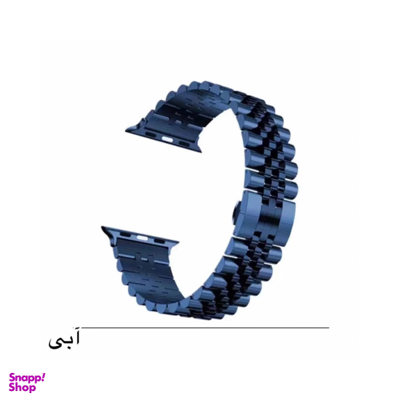بند ساعت هوشمند مدل رولکسی مناسب اپل واچ سایز 42/44/45 میلی متر