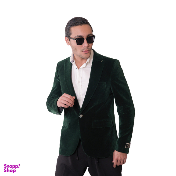 کت تک مردانه مدل مخمل رنگ سبز