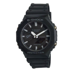 ساعت مچی طرح کاسیو جیشاک مدل دو زمانه کد G-SHOCK GA-2100 BK