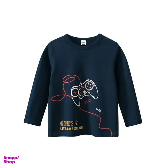 تی شرت آستین بلند پسرانه هومنیتی مدل WYKBTS3238-RBL